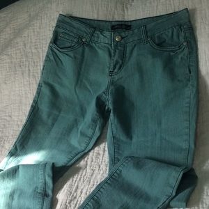 Brama Gold teal green jeans Size 5/6 straight leg. W164